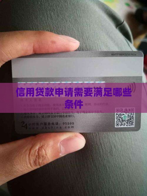 发放信用贷款条件