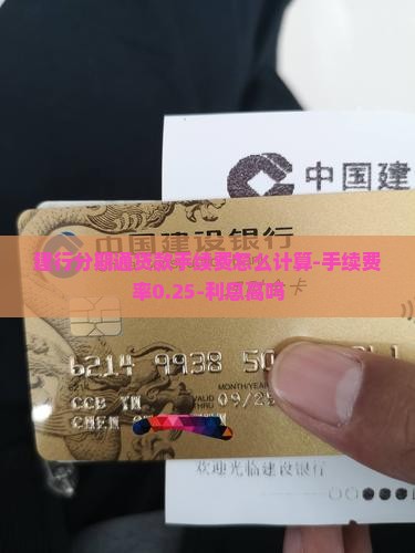 建行分期通贷款手续费