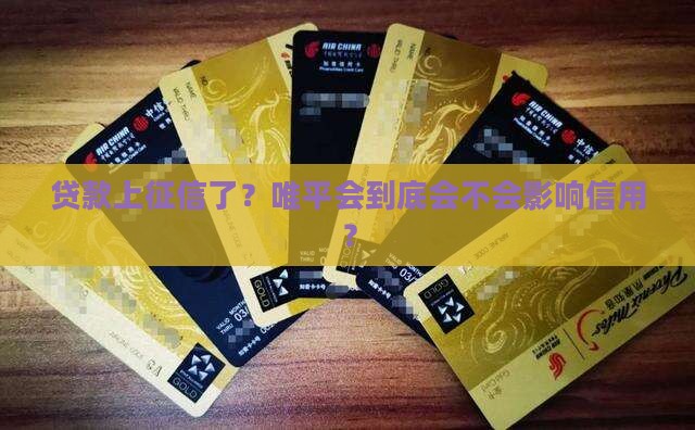唯平会贷款上征信么