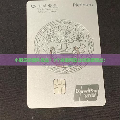 小额贷款团队竞选方案