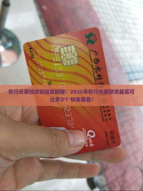 农行两口子贷款能贷多少