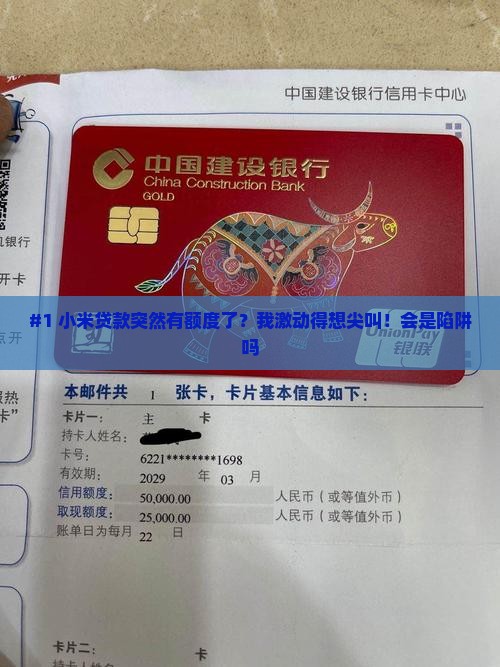 小米贷款有额度了