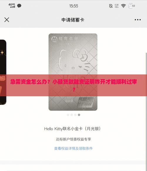 小额贷款融资证明怎么开