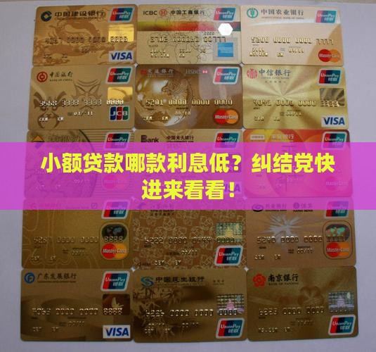 小额贷款哪里有利息