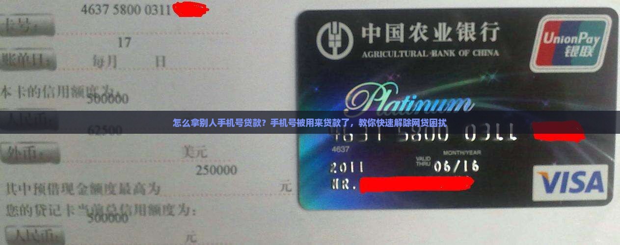怎么拿别人手机号贷款