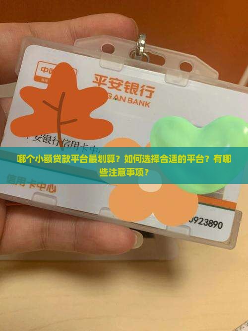 小额贷款最划算的平台