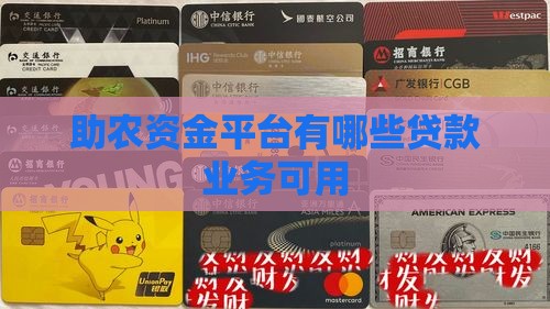 助农资金平台有哪些贷款