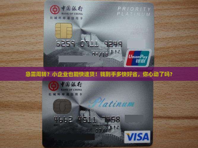 小企业快速小额贷款