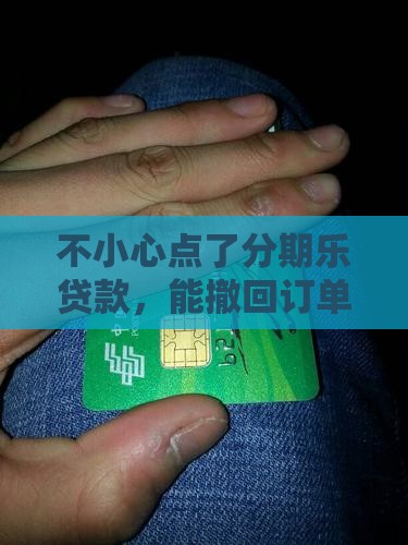 分期乐贷款订单能删除吗