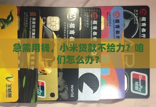 小米贷款借不了钱怎么办
