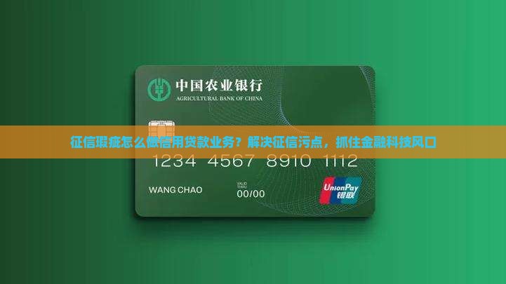 征信瑕疵怎么做信用贷款业务