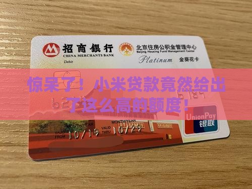 小米贷款额度大