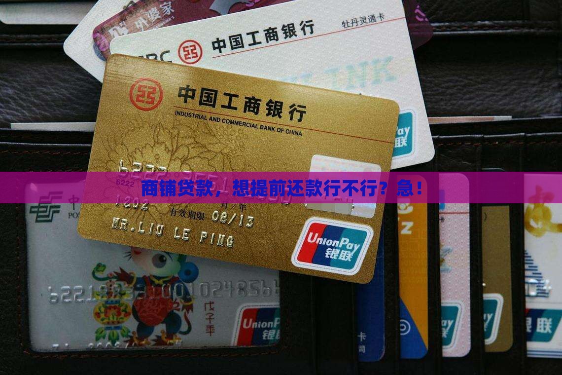 商铺贷款可提前还款吗