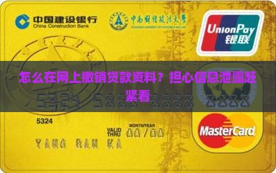怎么在网上撤销贷款资料