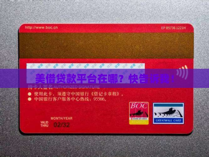 哪个贷款平台有美借