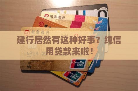 建行的纯信用贷款