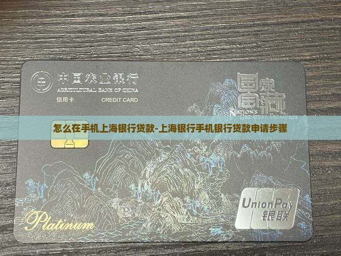 怎么在手机上海银行贷款