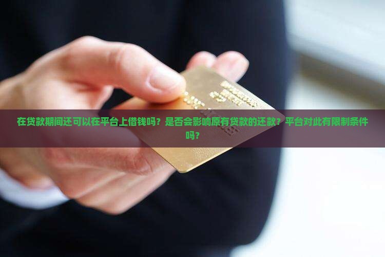 在贷款期间还可以在平台上借钱吗