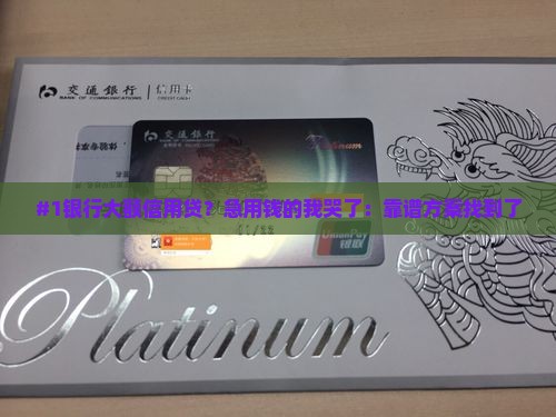 哪家银行大额信用贷款
