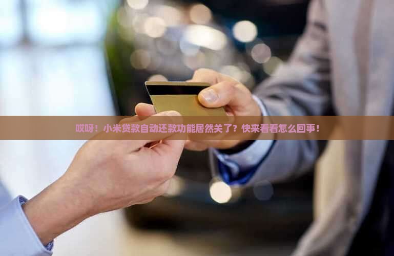 小米贷款自动还款关闭了