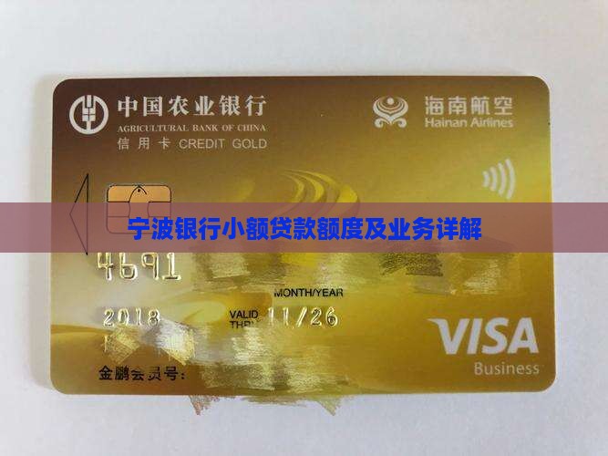 宁波银行小额贷款额