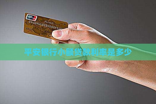 平安最新小额贷款利率