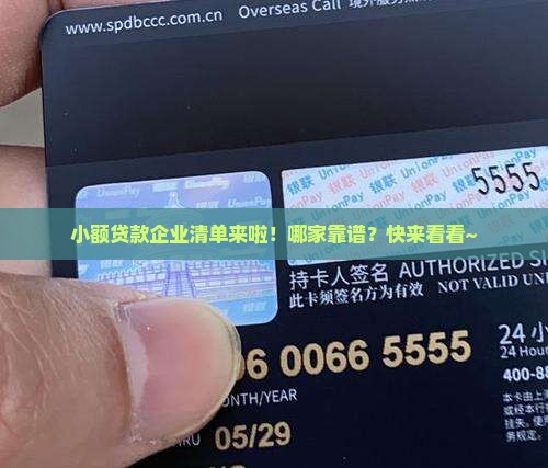 小额贷款企业清单