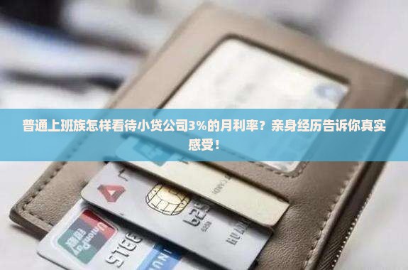 小贷公司的贷款利率高吗