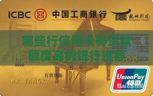 哪些行信用卡有贷款