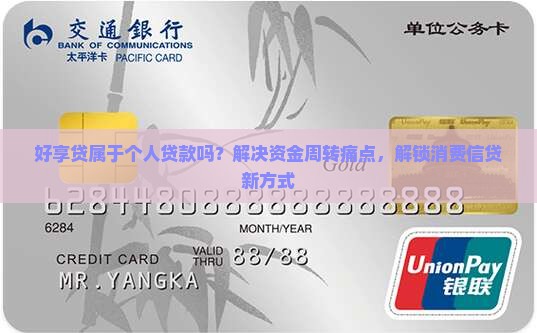 好享贷属于个人贷款