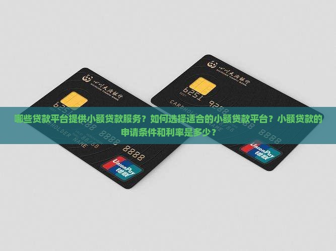 哪些贷款平台有小贷款