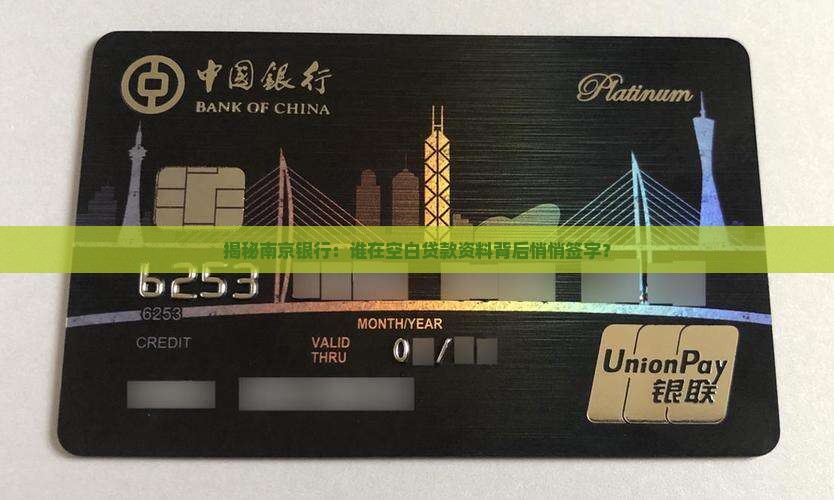 南京银行空白贷款资料