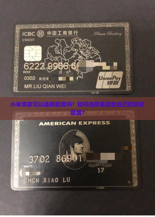 小米贷款可以选择额度吗