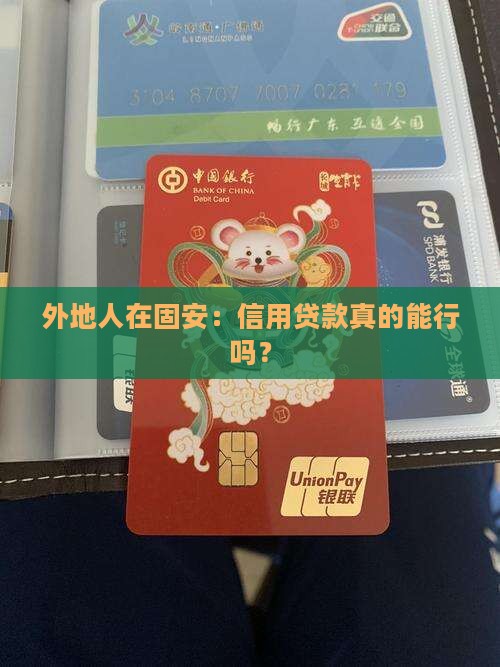 外地人在固安信用贷款政策