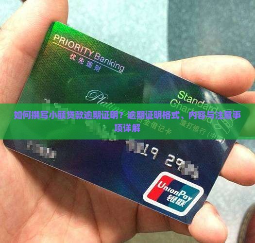 小额贷款逾期证明怎么写
