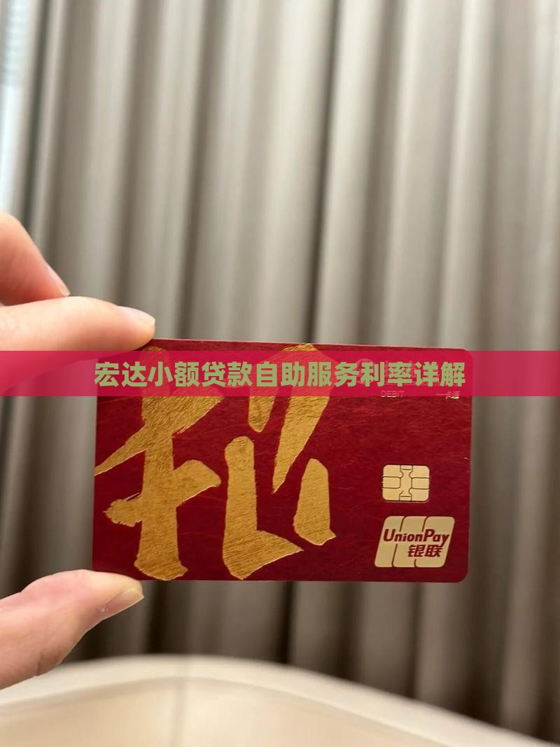 宏达小贷自助贷款利率