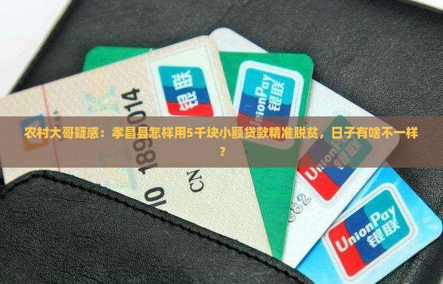 孝昌县精准扶贫小额贷款
