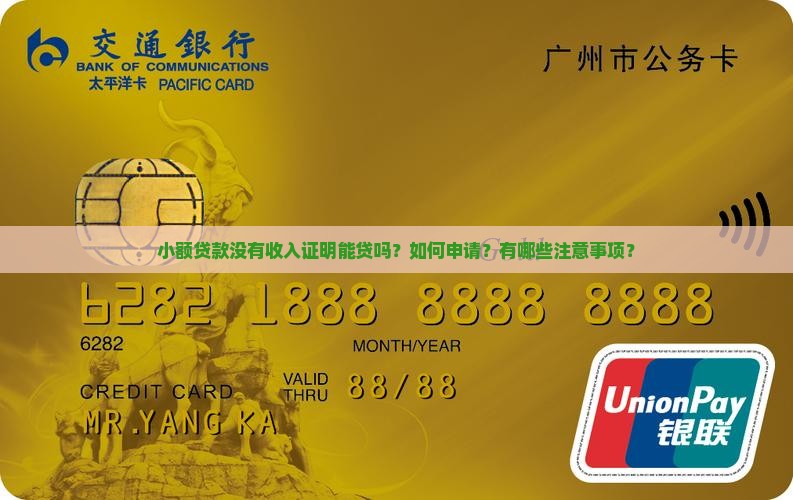 小额贷款没有收入证明
