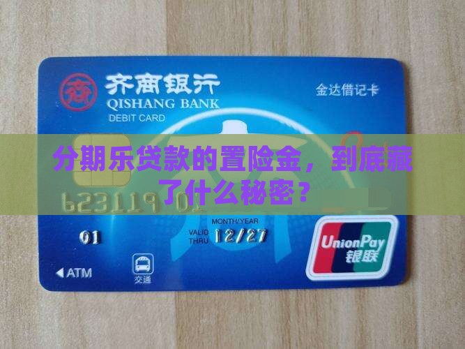 分期乐贷款置险金
