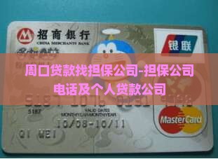 周口贷款找担保公司
