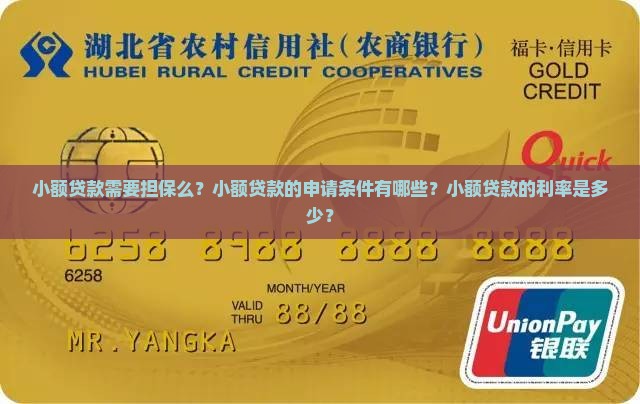 小额贷款需要担保么