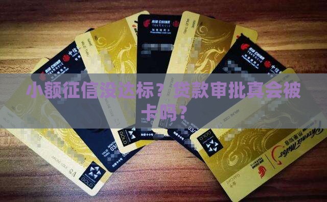 小额征信对贷款影响