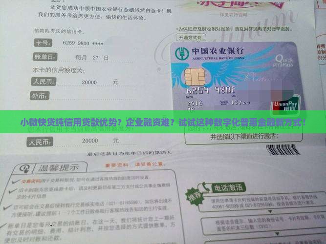 小微快贷纯信用贷款优势