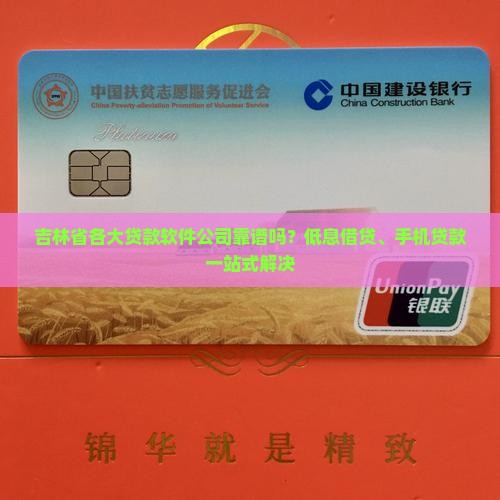 吉林省各大贷款软件公司