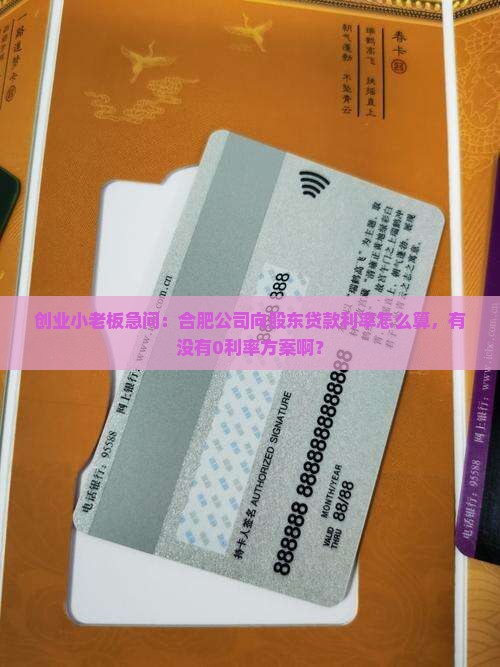 合肥公司股东贷款利率