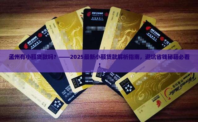 孟州有小额贷款吗