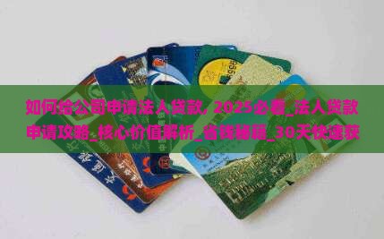 如何给公司申请法人贷款