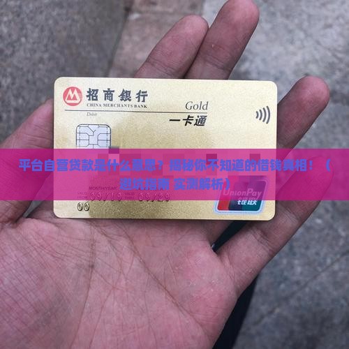 平台自营贷款是什么意思
