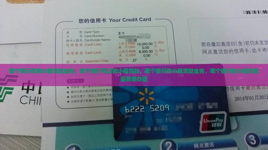 哪个银行在做小额贷款