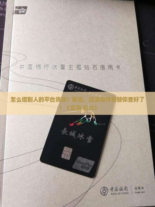 怎么借别人的平台贷款呢
